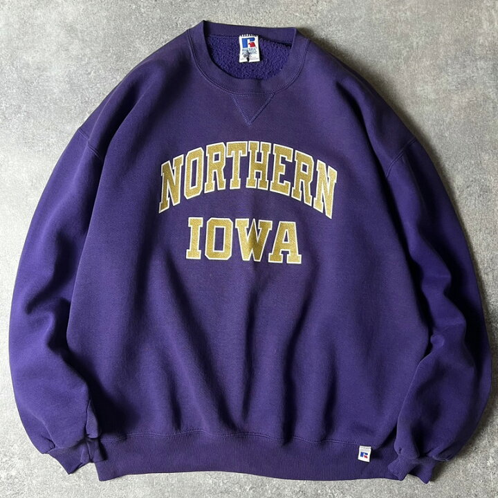 楽天市場】90s USA製 RUSSELL 2段 カレッジ プリント スウェット 
