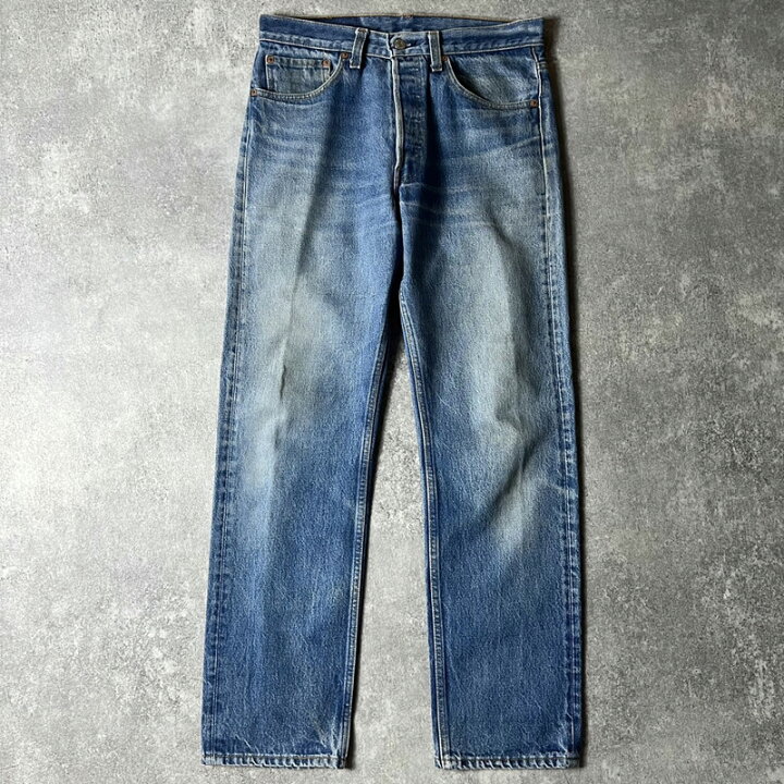 楽天市場】ヒゲ 90s USA製 Levis 501 デニム パンツ 32 33 / 90年代 