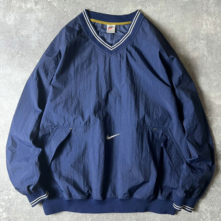 楽天市場】90s NIKE センター スウォッシュ ロゴ 刺繍 プルオーバー  