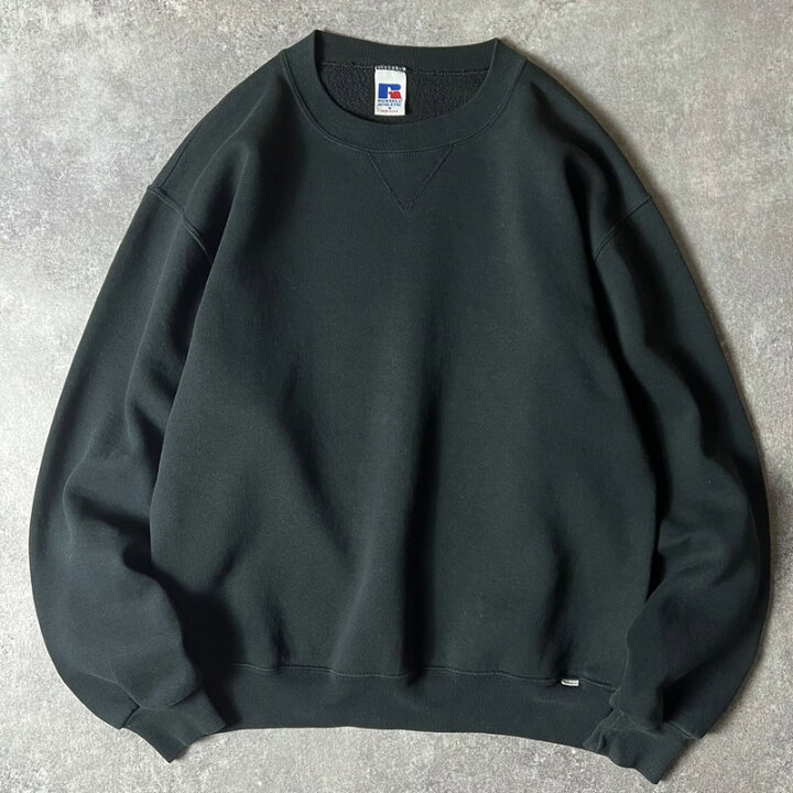 楽天市場】90s USA製 RUSSELL 無地 前V スウェット トレーナー M / 90  