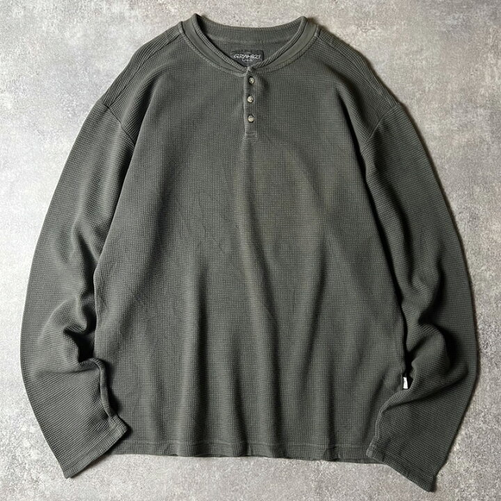 楽天市場】00s USA製 Gramicci ヘンリーネック 長袖 コットン サーマル  