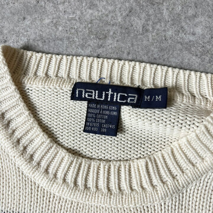 楽天市場】90s nautica 2トーン ボーダー コットン ニット セーター M 