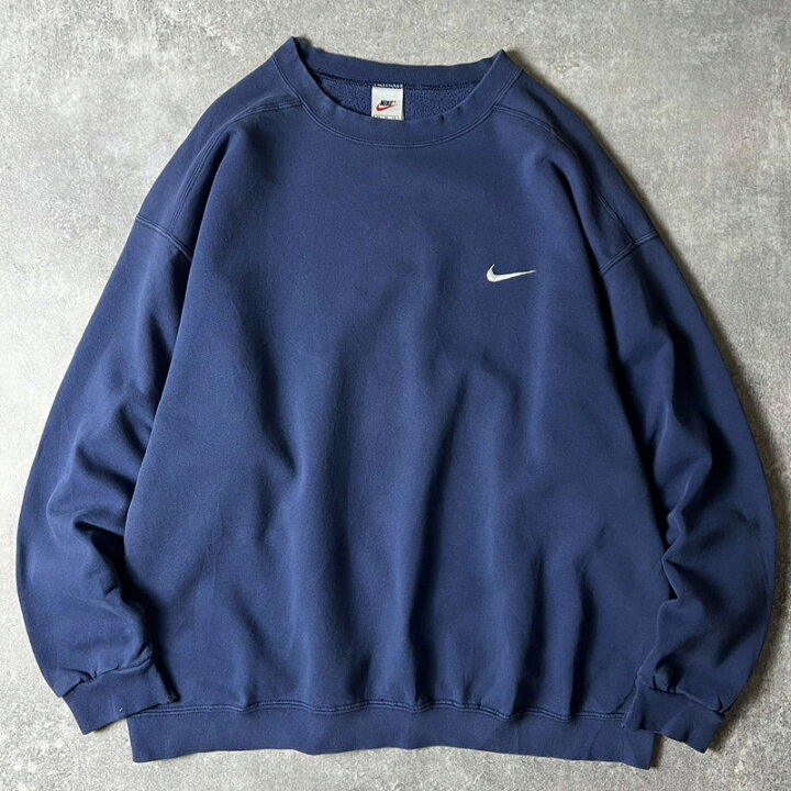 楽天市場】90s NIKE ワンポイント スウォッシュ ロゴ刺繍 スウェット 
