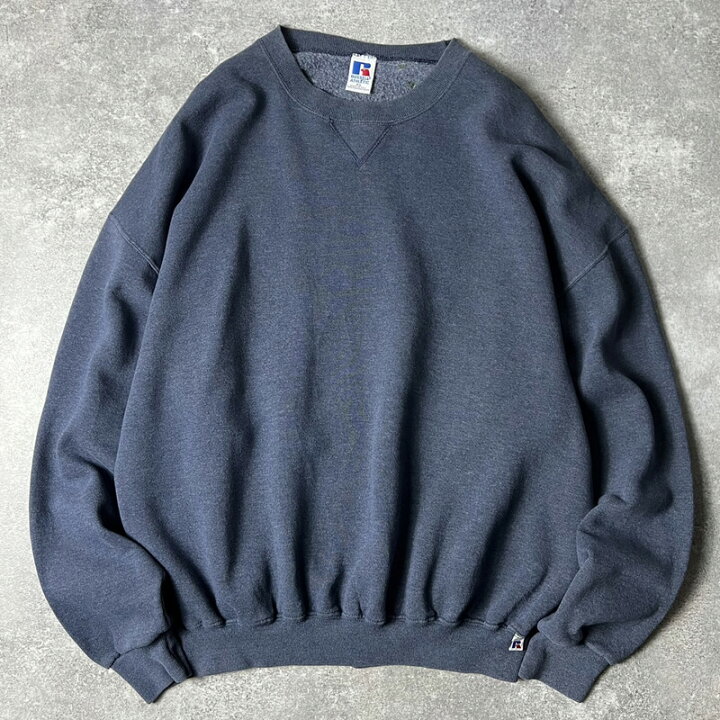 楽天市場】90s USA製 RUSSELL 無地 前V スウェット トレーナー XL / 90 