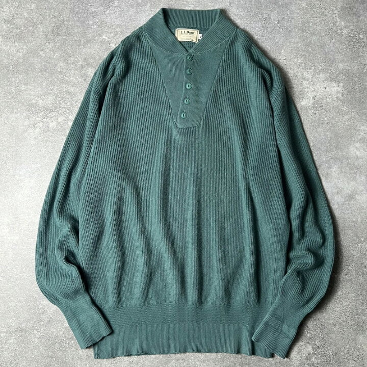 楽天市場】90s USA製 LLBean ヘンリーネック アーミー タイプ コットン 