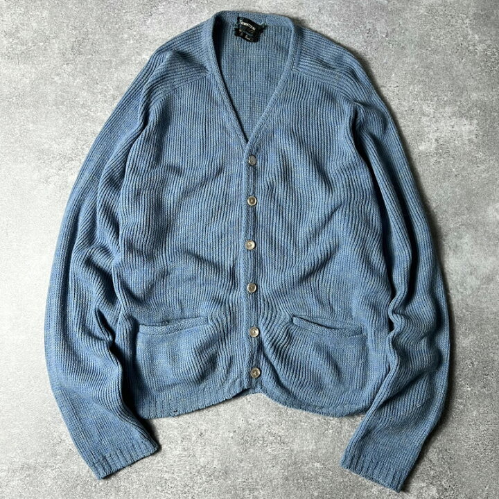 楽天市場】60s 70s TOWNCRAFT ポケット付き 無地 アクリル ニット 