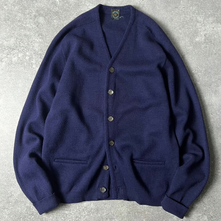 楽天市場】60s Ren dale 無地 ウール アクリル ニット カーディガン M  