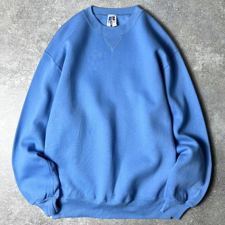楽天市場】90s USA製 RUSSELL 無地 前V スウェット トレーナー L / 90  