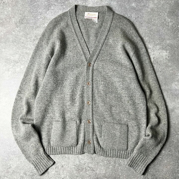 楽天市場】70s USA製 Jantzen ポケット付き 無地 ウール ニット  