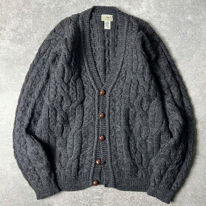 楽天市場】アイルランド製 LLBean ウール フィッシャーマン ニット  