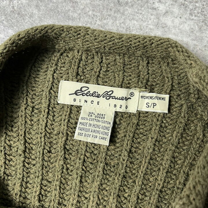楽天市場】00s Eddie Bauer モックネック 無地 コットン ニット 