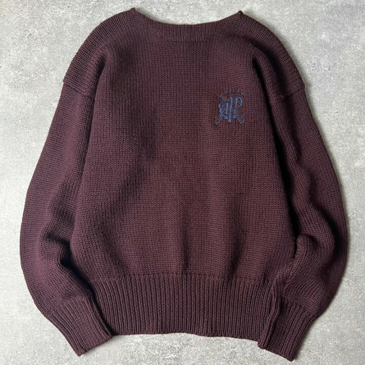 楽天市場】90s POLO RALPH LAUREN ボートネック ロゴ 刺繍 ウール  