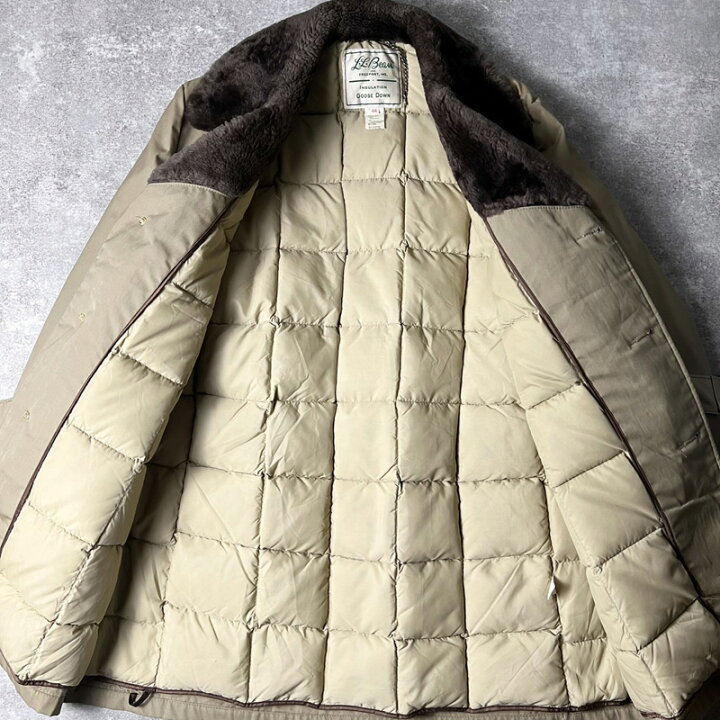 楽天市場】60s 70s 筆記体タグ LLBean 襟ボア グース ダウン コート 44 