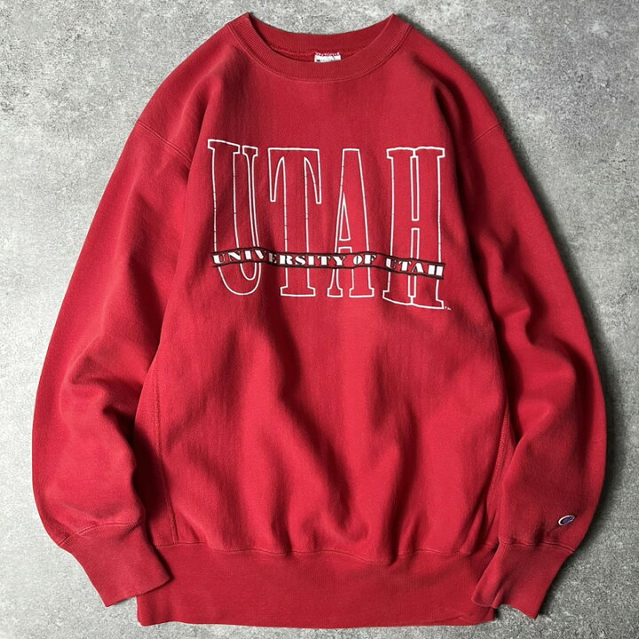 USA製【リバースウィーブ】90sトリコタグ チャンピオンカレッジロゴ 