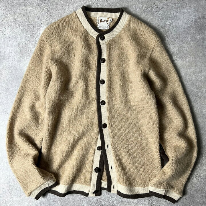 楽天市場】60s Barclay 25% モヘア ラムウール ニット カーディガン M  