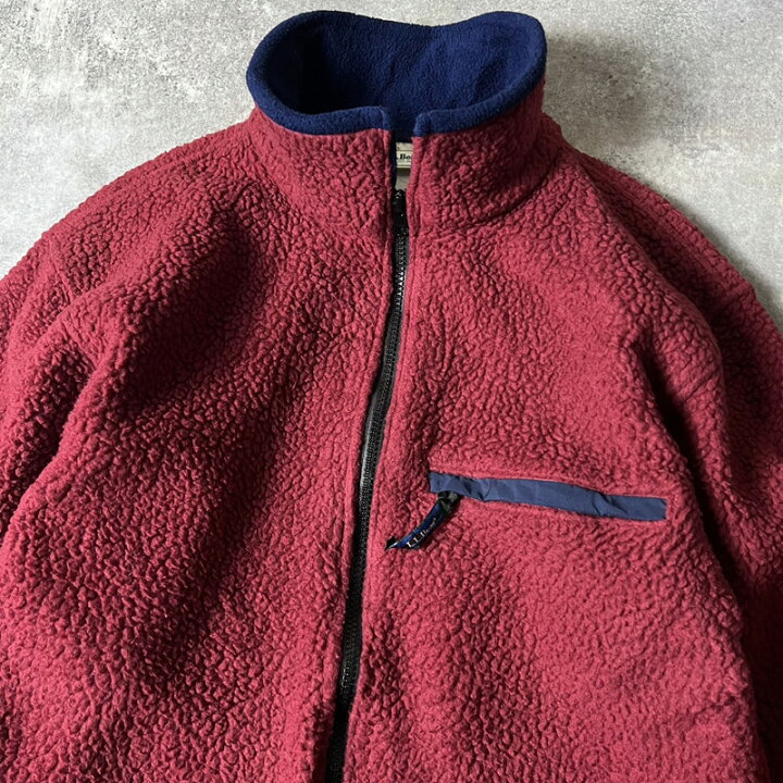 楽天市場】90s LLBean フルジップ パイル フリース ジャケット / 90 
