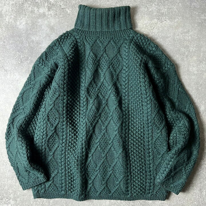 楽天市場】00s J.CREW タートルネック ウール フィッシャーマン ニット 