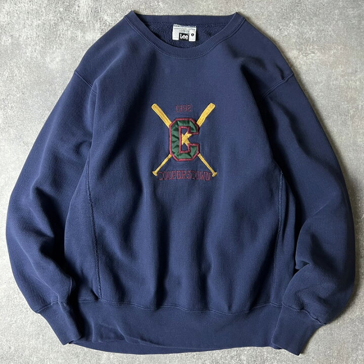 楽天市場】90s USA製 Lee ロゴ 刺繍 RWタイプ スウェット トレーナー L 
