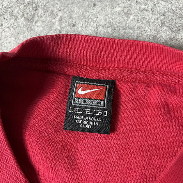 楽天市場】00s NIKE TEAM センター スウォッシュ カレッジ ロゴ 刺繍 