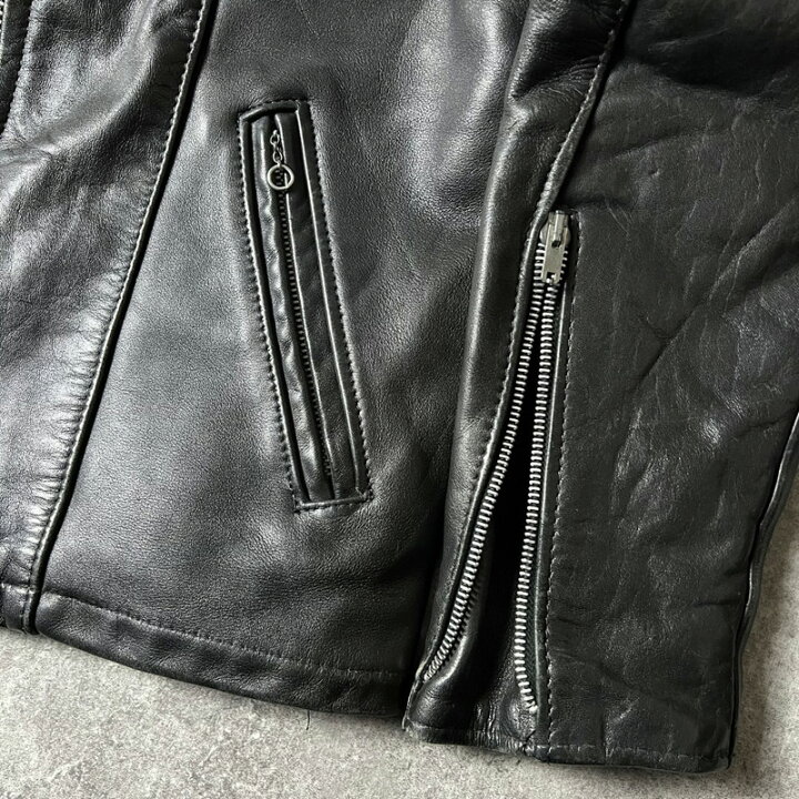 楽天市場】70s UNKNOWN 本革 ラム レザー シングル ライダース  