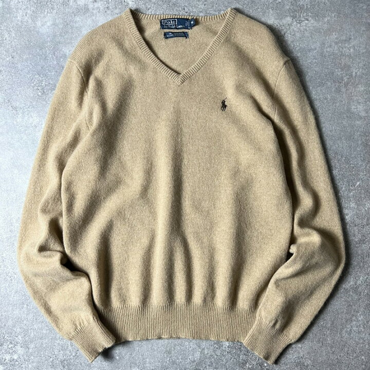 楽天市場】90s POLO RALPH LAUREN 長袖 ラムウール ニット セーター M  