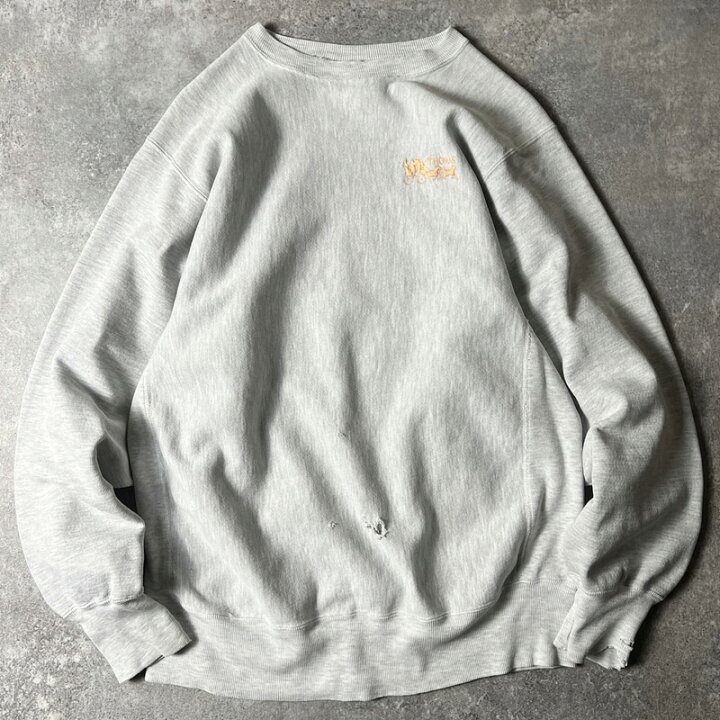 楽天市場】雰囲気系 90s トリコタグ Champion ロゴ 刺繍 リバース  
