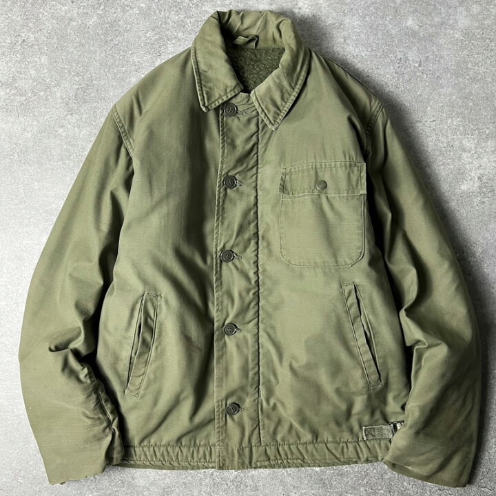 楽天市場】ステンシル 70s US NAVY 米軍実物 A-2 デッキ ジャケット 