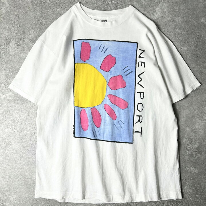 楽天市場】90s USA製 NEWPORT スーベニア アート プリント 半袖 T