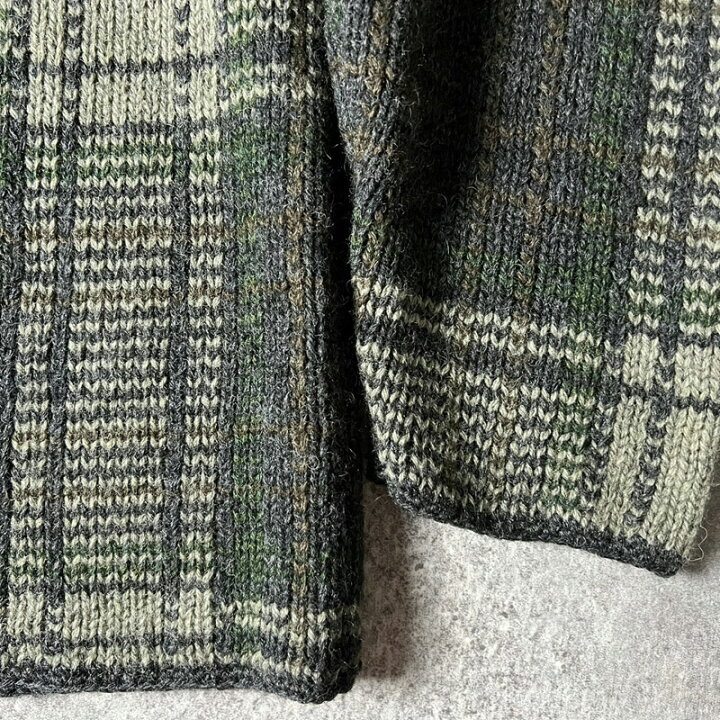 楽天市場】90s 巨人タグ J.CREW チェック ウール ニット セーター M 