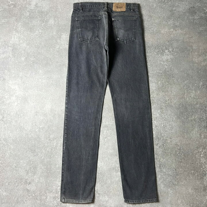 楽天市場】90s USA製 Levis 505 0259 先染め ブラック デニム パンツ 