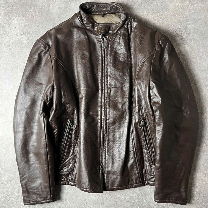 楽天市場】70s USA製 BEAU BREED 中綿入り 本革 レザー シングル 