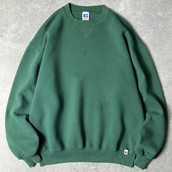 楽天市場】90s USA製 RUSSELL 無地 前V スウェット トレーナー XL / 90 