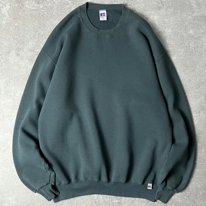楽天市場】90s RUSSELL 無地 前V スウェット トレーナー XL / 90年代 