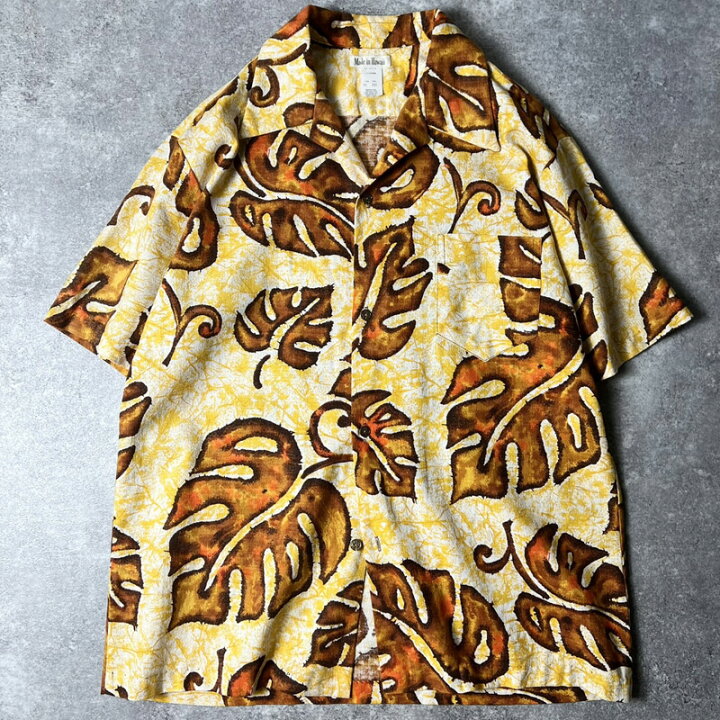 楽天市場】70s ハワイ製 ROYAL HAWAIIAN 総柄 コットン オープンカラー  