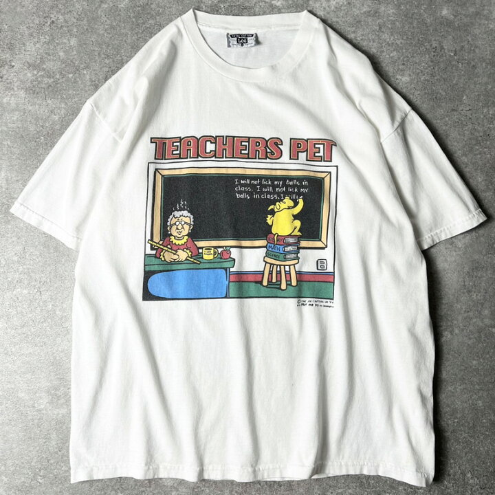 楽天市場】90s USA製 ジョーク イラスト プリント 半袖 Tシャツ XL