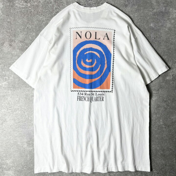 楽天市場】90s USA製 両面 企業物 アート プリント 半袖 Tシャツ XXL 