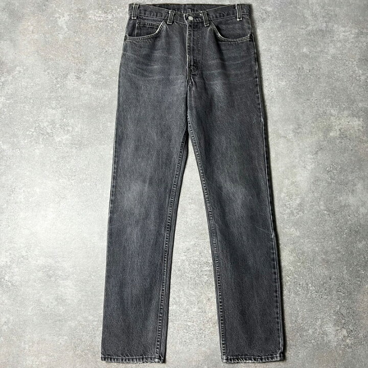 楽天市場】80s USA製 Levis 509 0259 先染め ブラック デニム パンツ 