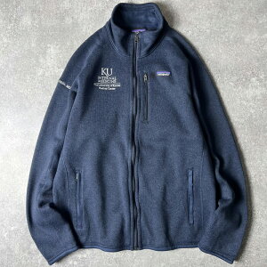 20�N�� Patagonia ��� ���S �h�J �t���W�b�v �x�^�[�Z�[�^�[ �W���P�b�g L / �p�^�S�j�A �t���[�X �n�C�l�b�N �l�C�r�[ ��ƕ�