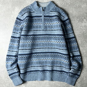 LLBean �t�F�A�A�C�� ���� �V�F�b�g�����h �E�[�� �j�b�g �Z�[�^�[ L / �G���G���r�[�� LL�r�[�� �n�[�t�W�b�v �v���I�[�o�[