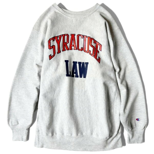 90s トリコタグ Champion 2段 カレッジ プリント リバースウィーブ スウェット トレーナー XXL / 90年代 チャンピオン アメリカ製 グレー 【中古】 古着 アメリカ古着 USED ユーズド 中古 VINTAGE US古着 アメカジ