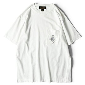 90s 黒タグ Eddie Bauer 刺繍入り ポケット付き 半袖 Tシャツ M / 90年代 オールド エディーバウアー ポケT ホワイト 白 【中古】 古着 アメリカ古着 USED ユーズド 中古 VINTAGE US古着 アメカジ