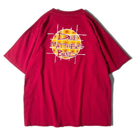 90s USA製 Dave Matthews Band 両面 ロゴ プリント 半袖 Tシャツ XL / 90年代 アメリカ製 デイヴ マシューズ バンT バンド ワイン レッド 【中古】 古着 アメリカ古着 USED ユーズド 中古 VINTAGE US古着 アメカジ