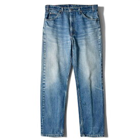 ヒゲ 90s USA製 Levis 505 デニム パンツ W35 L30 / 90年代 アメリカ製 リーバイス オールド ジーンズ ジーパン テーパード 【中古】 古着 アメリカ古着 USED ユーズド 中古 VINTAGE US古着 アメカジ