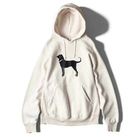 90s The Black Dog ドッグ プリント スウェット フード パーカー M / 90年代 オールド RW タイプ リバース 犬 プルオーバー トレーナー 【中古】 古着 アメリカ古着 USED ユーズド 中古 VINTAGE US古着 アメカジ