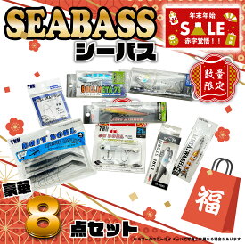 【楽天SS 3000円ポッキリ】福袋 シーバス 8点セット 2026年 プラグ 釣り 釣具 ジグヘッドワーム メタルバイブ ミノー ポッパー ルアー ルアー福袋 送料無料