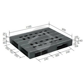 サンコー 三甲 LXパレット(片直使用型) グレー LX-911D4-4 840067-01