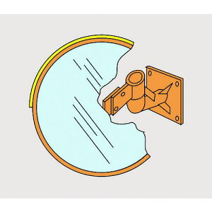 �Ǖt���J�[�u�~���[ �X�e�����X�� �ی^2�ʋ� �a1000mm �Ǌ�SW100 277200 ���{�Ώ\��