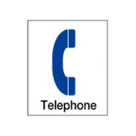 絵文字標識　Telephone　230×200×4　公衆電話　電話表示　アクリル製　ピクトグラフ　ピクトグラム　ピクト10(中)