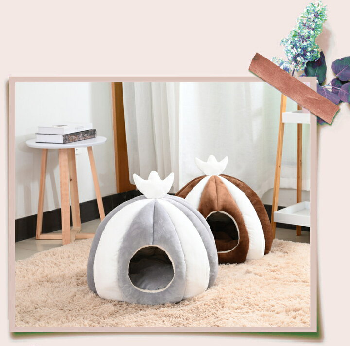 低価格で大人気の ペットハウス ペットベッド ドームハウス 犬 ドーム型ベッド クッション 犬用ベッド 室内 室内用 猫 小型犬 洗える 多用 2way 魚の尾形 Shipsctc Org