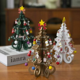 即納 クリスマスツリー 19cm 卓上 クリスマスプレゼント 卓上 木製 おもちゃ クリスマス 飾り オーナメント 置物 飾り付け デコレーション 装飾 インテリア雑貨 パーティー おしゃれ クリスマスデコレーション インテリア インスタ映え